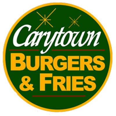 Carytown burger and fries logo, corporate video